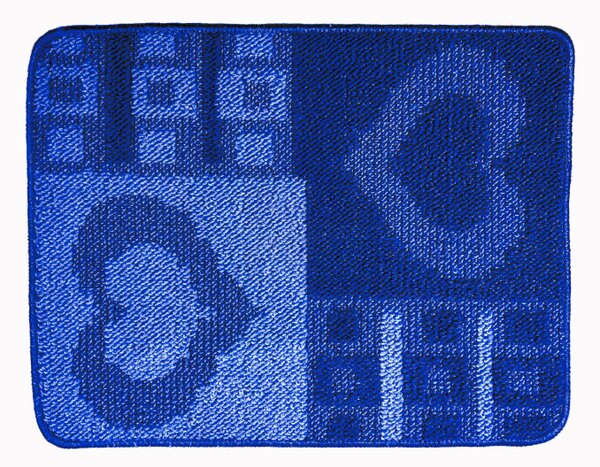 WC kúpeľňová predložka Srdcovka modrá Comfort, 40 x 50 cm