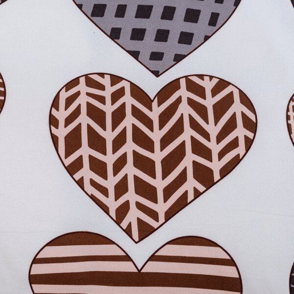 Flanelové obliečky z mikrovlákna STRIPE HEART farebné Rozmer obliečky: 70 x 90 cm | 140 x 200 cm