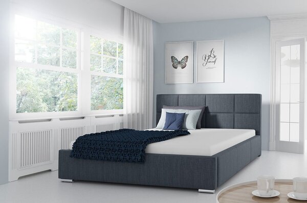Mirjan24 Čalúnená posteľ Alita, Rozmer postele: 140x200, Dostupné poťahy: ekokoža Soft 017 (biela) 5902928046304
