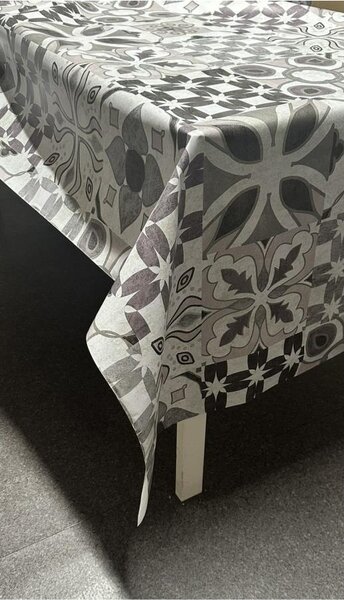 Obrus PVC 3581533, metráž, 20 m x 140 cm, Maroccan sivo-ružový, IMPOL TRADE
