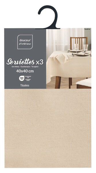 Obrúsky v súprave 3 ks 40x40 cm Serafine – douceur d'intérieur