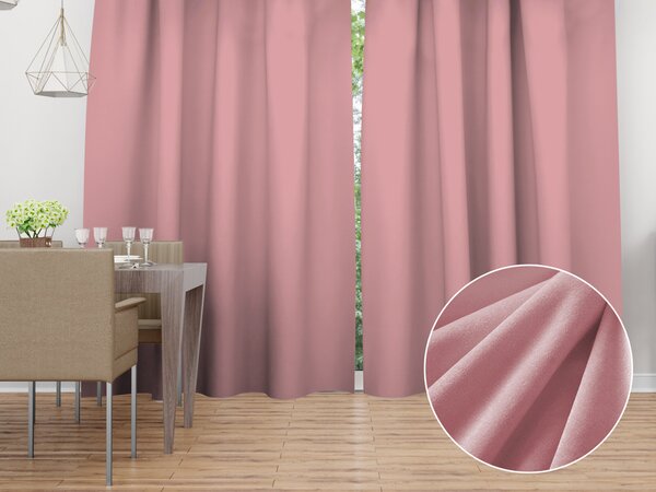 Biante Zamatový záves Velvet Prémium SVP-033 Staroružový - šírka 135 cm 135x140 cm