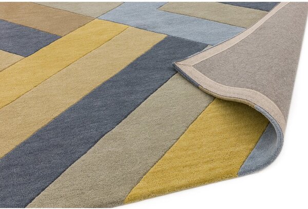 Sivo-žltý koberec Asiatic Carpets Big Zig, 160 x 230 cm