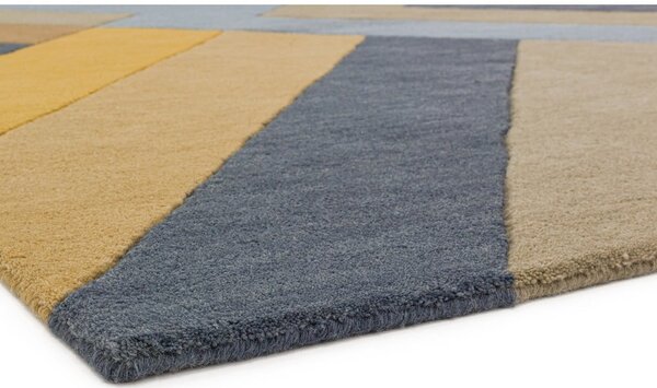 Sivo-žltý koberec Asiatic Carpets Big Zig, 160 x 230 cm