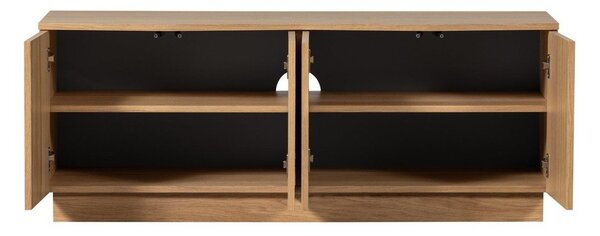 TV stolík z dubového dreva v prírodnej farbe 133x52x45 cm Zuma – WOOOD