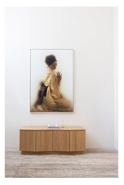 TV stolík z dubového dreva v prírodnej farbe 133x52x45 cm Zuma – WOOOD