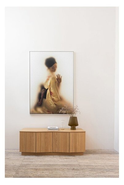 TV stolík z dubového dreva v prírodnej farbe 133x52x45 cm Zuma – WOOOD