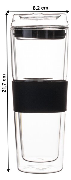 KONDELA Termo pohár na kávu, 480ml, HOTCOLD TYP 15
