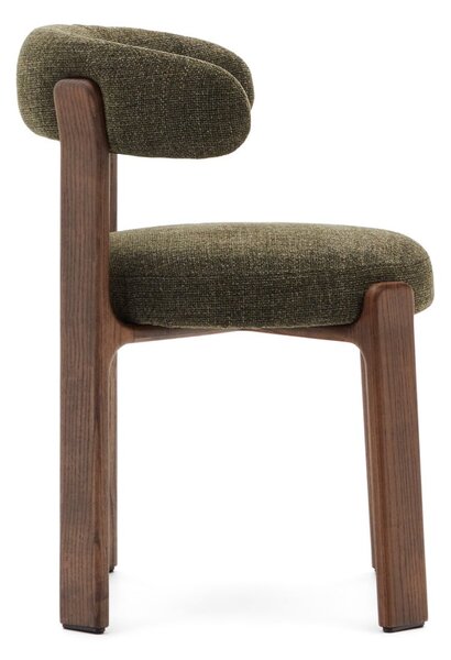 Kaki/hnedá jedálenská stolička z jaseňového dreva Granite – Kave Home
