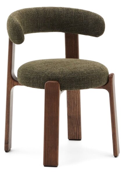 Kaki/hnedá jedálenská stolička z jaseňového dreva Granite – Kave Home