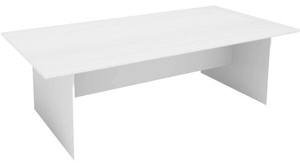 Rokovací kancelársky stôl PRIMO WHITE, 240x120 cm, biela
