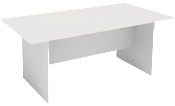 Rokovací kancelársky stôl PRIMO WHITE, 180x90 cm, biela