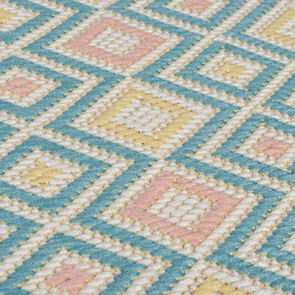 Flair Rugs, Kusový koberec Marseille Coast Pastel Multi – na von aj na doma, 200x290, viacfarebná, chodba / predsieň