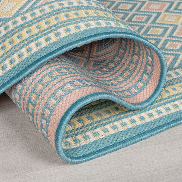 Flair Rugs, Kusový koberec Marseille Coast Pastel Multi – na von aj na doma, 200x290, viacfarebná, chodba / predsieň