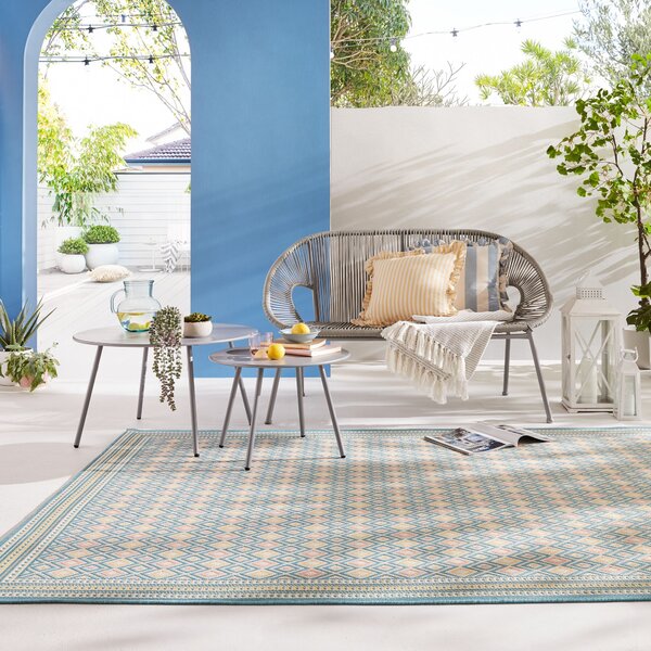Flair Rugs, Kusový koberec Marseille Coast Pastel Multi – na von aj na doma, 200x290, viacfarebná, chodba / predsieň