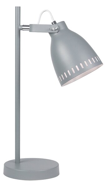 KONDELA Stolná lampa, sivá/kov, AIDEN TYP 1