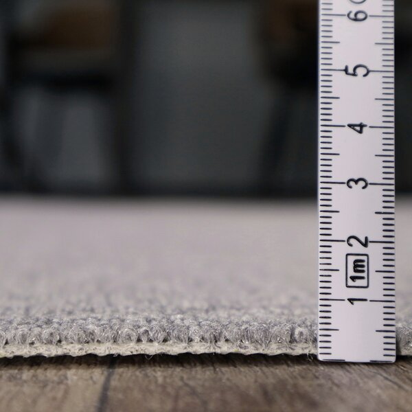 Condor Carpets , Metrážny koberec Classica 57, záťažový, na mieru, šíře 4m,5m, šedá, ab (mriežka), chodba / predsieň