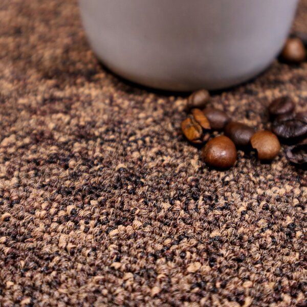 Condor Carpets , Metrážny koberec Classica 392, záťažový, na mieru, šíře 4m, hnedá, ab (mriežka), chodba / predsieň