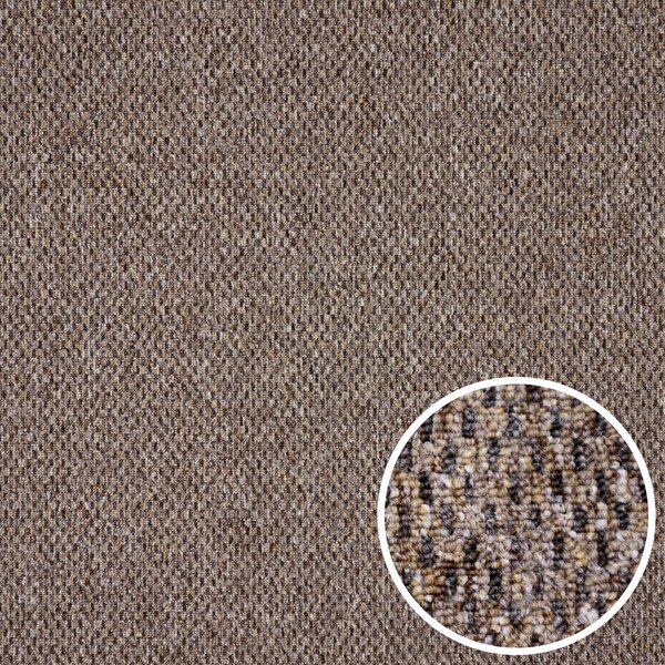 Timzo , Metrážny koberec Rubin 2117 brown, na mieru, šíře 4m, hnedá, ab (mriežka), chodba / predsieň