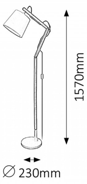 Rabalux 4192 THOMAS stojanové svietidlo 1xE27
