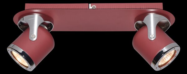 Rabalux 5038 prisadené stropné svietidlo April 2x5W | GU10 | IP20 - červená