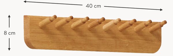 Vešiak z dubového dreva Echo, Š 40 cm