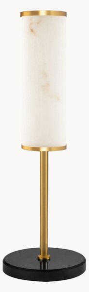 Stolová LED lampa v alabastrovom vzhľade Nolia