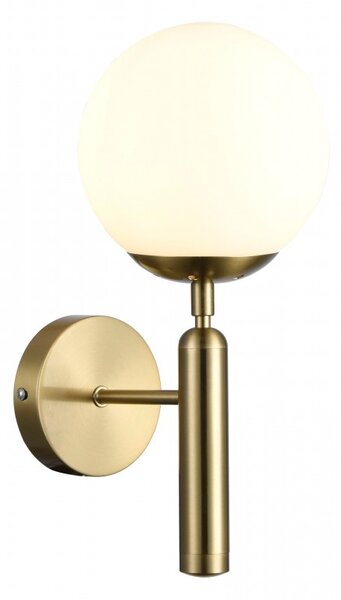 Rabalux 5351 nástenná lampa Divina 1X9W | E14 | IP20 - vypínač na tele, zlatá