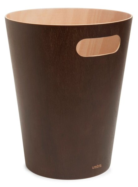 Hnedý kancelársky odpadkový kôš 7,5 l Woodrow – Umbra