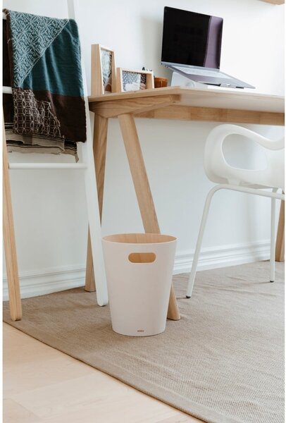 Béžový kancelársky odpadkový kôš 7,5 l Woodrow – Umbra