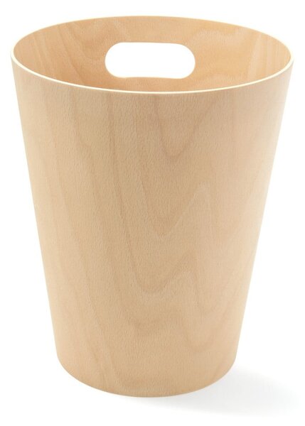 Kancelársky odpadkový kôš v prírodnej farbe 7,5 l Woodrow – Umbra