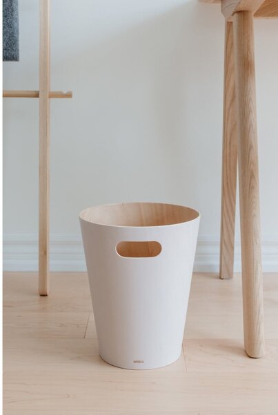 Béžový kancelársky odpadkový kôš 7,5 l Woodrow – Umbra