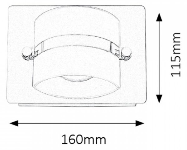 RABALUX 5489 Tony kúpeľňové svieti. zabud.LED 5W chróm IP44 4000K