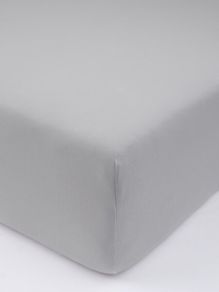 Jersey plachta s elastanom Deluxe 120 × 200 cm – svetlosivá