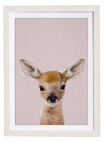 Nástenný obraz v ráme Querido Bestiario Baby Deer, 30 x 40 cm