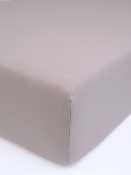 Jersey plachta s elastanom Deluxe 220 × 200 cm – cappuccino