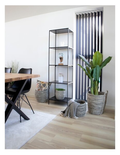 Čierna knižnica House Nordic Vita Shelf, 51 x 170 m