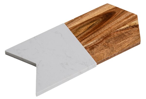 Servírovacia doska z dreva a mramoru GUSTA 30 cm