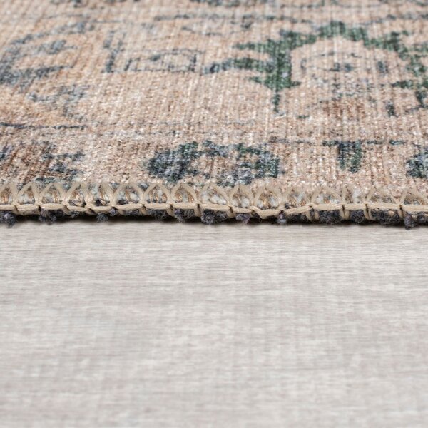Zelený prateľný koberec 152x230 cm Beau Floral – Flair Rugs