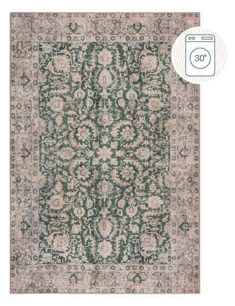 Zelený prateľný koberec 152x230 cm Beau Floral – Flair Rugs