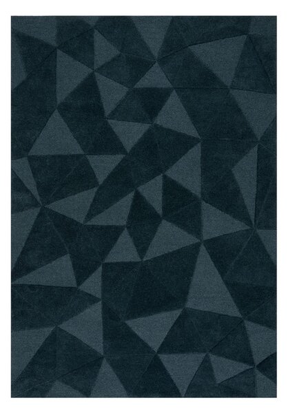 Zelenomodrý ručne tkaný vlnený koberec 120x170 cm Shard Teal – Flair Rugs