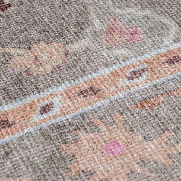 Svetlozelený prateľný behúň 60x230 cm Una Floral – Flair Rugs