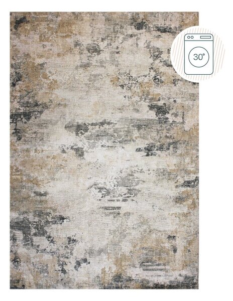 Sivobéžový prateľný koberec 152x230 cm Lila Abstract – Flair Rugs