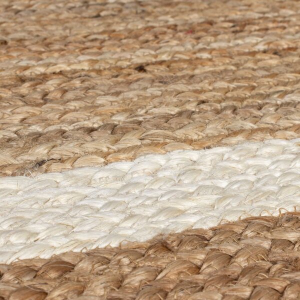 Ručne tkaný jutový behúň v prírodnej farbe/slonovinový 80x230 cm Grace White – Flair Rugs