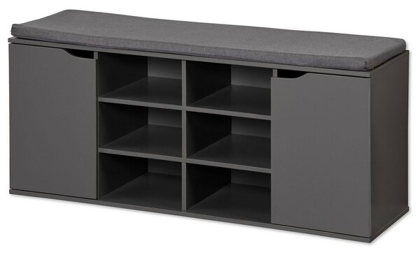 Kesper 15919 Botník s podsedákom, sivá, 103 x 48 x 30,5 cm