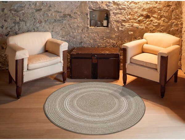 Béžový vonkajší koberec Universal Silvana Rutto, ⌀ 120 cm