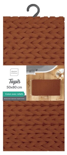 Kúpeľňová predložka v terakotovej farbe 50x80 cm Ariel – douceur d'intérieur