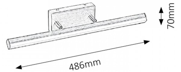 RABALUX 5720 Silas kúpeľňové svietidlo. zabud.LED 12W IP44 4000K
