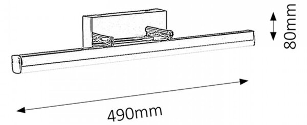 Rabalux 5719 Sílas Nástenné svietidlo LED 12W = 1180lm 4000K