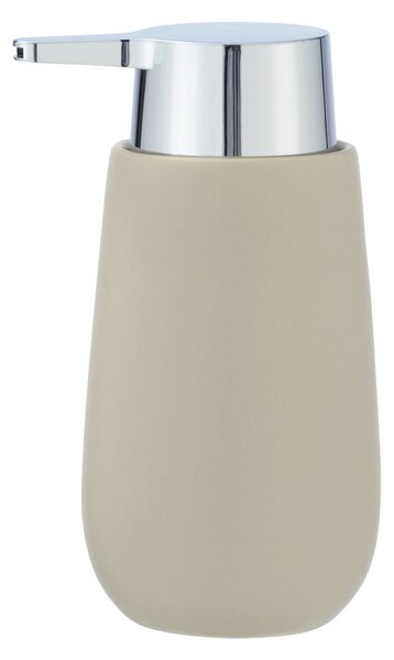 Béžový keramický dávkovač na mydlo Wenko Badi, 320 ml